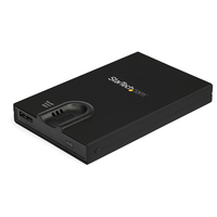 StarTech.com Biometric Enclosure - Encrypted USB 3.0 2.5 inch SATA Hard Drive Enclosu…