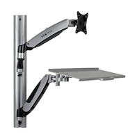 Eaton Tripp Lite Series Adjustable-Height Wall-Mount Sit-Stand Workstation, Singl…