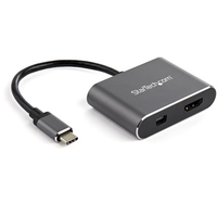 StarTech.com USB C Multiport Video Adapter - 4K 60Hz USB-C to HDMI 2.0 or Mini Di…