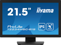 iiyama ProLite 22 inch Full HD 10pt touchscreen featuring IPS panel technology, touch…