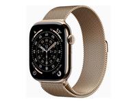 Apple Watch Series 11 (GPS + Cellular) - gold titanium - smart watch with milanes…