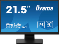 iiyama ProLite 21.5” PCAP 10pt Touchscreen monitor featuring IPS panel technology…
