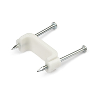 StarTech.com 100 Pack Cable Clips with Nails - Two Steel Nails - Reusable Nail-in…