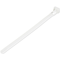 StarTech.com 6 inch(15cm) Reusable Cable Ties - 1/4 inch(7mm) wide, 1-3/8 inch(35mm) Bundle D…