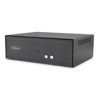 StarTech.com Secure 2-Port Dual-Monitor KVM Switch, DisplayPort, 4K 30Hz, NIAP 4.…
