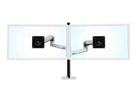 Mounting kit (tall pole, dual stacking arm) - for 2 LCD displays - matte black - …