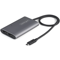 StarTech.com Thunderbolt to Dual DisplayPort Adapter DP 1.4, Dual 4K 60Hz or Sing…