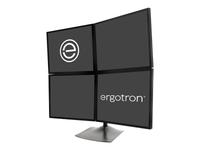 Ergotron DS100 Quad-Monitor Desk Stand - Stand for quad flat panel - aluminium, s…