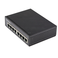 StarTech.com Industrial 8 Port Gigabit PoE Switch - 30W - Power Over Ethernet Swi…