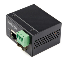StarTech.com Industrial Fiber to Ethernet Media Converter - 100Mbps SFP to RJ45/C…