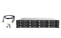 QNAP TL-R1220Sep-RP HDD/SSD enclosure Black, Grey 2.5/3.5 inch