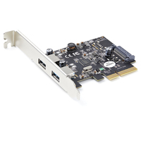 StarTech.com 2-Port USB PCIe Card with 10Gbps/port - USB 3.1/3.2 Gen 2 Type-A PCI…
