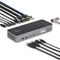 StarTech.com Triple-Monitor USB-C Docking Station, 140W Laptop Charging Dock for …