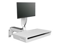 Carefit Combo Arm With Worksurface, Snow