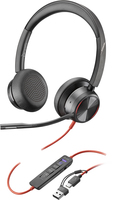 Poly Blackwire 8225 Stereo Microsoft Teams Certified USB-C Headset +USB-C/A Adapt…