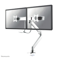 Neomounts NM-D775DXWHITE Monitor arm 10-32 inch - gas spring - Topfix - 180°-stop