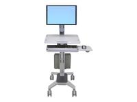 Ergotron WorkFit C-Mod Single Display Sit-Stand Workstation - Cart for LCD displa…