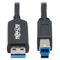 Tripp Lite USB 3.2 Gen 1 Plenum-Rated Fiber Active Optical Cable (AOC) - A/B M/M,…