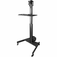 StarTech.com Mobile Workstation Cart with Monitor Mount, CPU/PC Holder, Keyboard …
