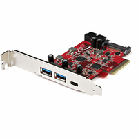 StarTech.com 5-Port USB PCIe Card - 10Gbps USB 3.1 Gen 2 PCIe Card w/ 1x USB-C & …