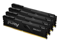 Kingston Technology FURY Beast 128GB 3600MT/s DDR4 CL18 DIMM (Kit of 4) Black