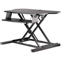 StarTech.com Corner Sit Stand Desk Converter with Keyboard Tray - Large Surface (…