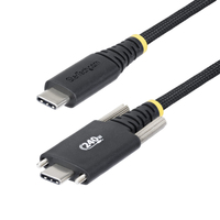 StarTech.com 10ft (3m) USB-C Charging Cable, Side Screw Locking, 240W (5A) PD EPR…