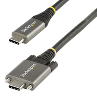 StarTech.com 20 inch (50cm) Side Screw Locking USB C Cable 10Gbps - USB 3.1/3.2 Gen 2…