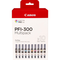 Canon PFI-300 ink cartridge 10 pc(s) Original Black, Blue, Cyan, Grey, Magenta, P…