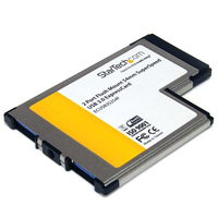 StarTech.com 2 Port Flush Mount ExpressCard 54mm SuperSpeed USB 3.0 Card Adapter …