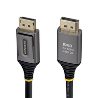StarTech.com 50cm DisplayPort 2.1 Cable, VESA Certified DP80 DisplayPort Cable, U…