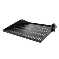 StarTech.com 2U Server Rack Shelf, Center Mounted Universal Vented Rackmount Cant…