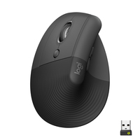 Logitech Lift Vertical Ergonomic Mouse - Vertical mouse - ergonomic - left-handed…