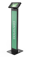 Compulocks Galaxy Tab Active 3/5 8 inch Apex Enclosure Brandable Floor Stand - Black