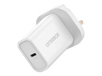 OtterBox - Power adapter - 30 Watt - PD (24 pin USB-C) - white