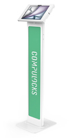 Compulocks iPad Air M2 11 inch (2024), Apex Enclosure Brandable Floor Stand - White