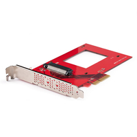 StarTech.com U.3 to PCIe Adapter Card, PCIe 4.0 x4 Adapter For 2.5 inch U.3 NVMe SSDs…