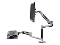 Ergotron WorkFit-LX Sit-Stand Desk Mount System - Mounting kit (articulating arm,…