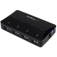 StarTech.com 4-Port USB 3.0 Hub plus Dedicated Charging Port - 1 x 2.4A Port~4-Po…
