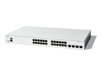 Cisco Catalyst 1200-24T-4G - Switch - L3 - smart - 24 x 10/100/1000 + 4 x Gigabit…