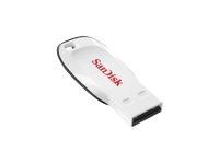 SanDisk Cruzer Blade - USB flash drive - 16 GB - USB 2.0 - white