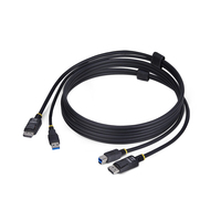 StarTech.com 6ft (1.8m) DisplayPort and USB 5Gbps KVM Cable, 4K 60Hz, Universally…