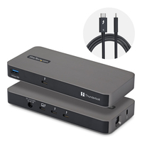 StarTech.com 4-Port Thunderbolt 5 Hub with Thunderbolt Share KVM, 80/120Gbps, 8K …