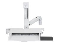 Ergotron StyleView Sit-Stand Combo Arm with Worksurface - Wall mount for LCD disp…