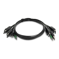StarTech.com 6ft (1.8m) Dual-DisplayPort KVM Cable, USB 2.0, 3.5mm Audio, Univers…