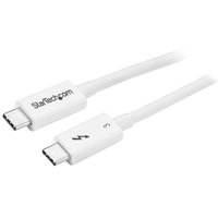 StarTech.com Thunderbolt 3 Cable - 40Gbps - 0.5m - White - Thunderbolt, USB, and …