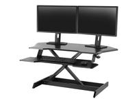 Ergotron WorkFit Corner - Standing desk converter - black - black base