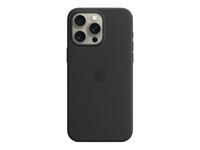 Apple - Back cover for mobile phone - MagSafe compatibility - silicone - black - …