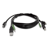 StarTech.com 10ft (3m) HDMI KVM Cable, USB 2.0, 3.5mm Audio, Universally Compatib…