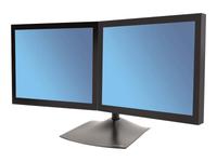 Ergotron DS100 Dual-Monitor Desk Stand, Horizontal - Stand for dual flat panel - …
